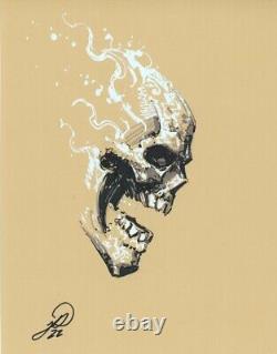 Johnny Desjardins SIGNED Marvel Comics Original Art Sketch Ghost Rider