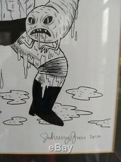 Johnny Ryan Prison Pit Cover Original Art! Framed And Deadly