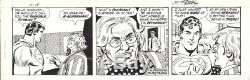 Jose Delbo Signed Superman, Toyman 7-18-1984 Orig. Comic Strip Art-free Shipping