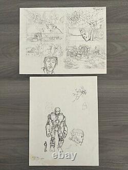 Joshua Middleton Sketch Original Comic Art 8.5x11 Extremely HTF X-Men Marvel