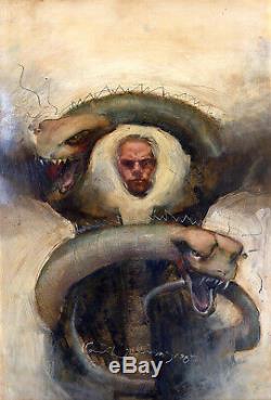 KENT WILLIAMS Hellblazer #22 ORIGINAL PAINTED COVER ART John Constantine