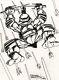 Kevin Eastman Raphael Original 1985 Pin-up Comic Art Tmnt