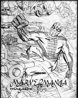 KIRBY MARVELMANIA #5 COVER (ONLY KNOWN KIRBY SILVER AGE SPIDER-MAN COVER!) 1960s