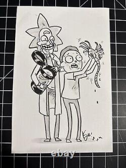 KYLE STARKS ORIGINAL ART RICK AND MORTY Sketch Comic Artwork