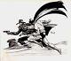 Kaluta, Michael Batman & The Shadow Pinup Original Art (1975) Stunning