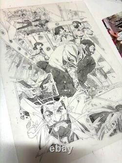 Keron Grant DC Comics Titans Beast World Waller Risin Original Comic Art Page 4 Keron Grant DC Comics Titans Beast World Waller Risin Original Comic Art Page 4
