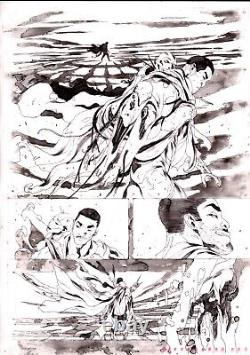 Keron Grant DC Comics Titans Beast World Waller Risin Original Comic Art Page 6