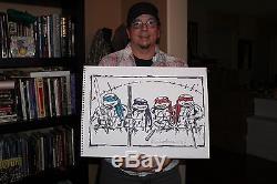 Kevin Eastman Autograph Signed Original FULL DRAWING RARE TMNT Ninja Turtles