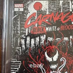 Kevin Eastman Original Artwork Cover Carnage Black White & Blood + CGC 9.8 Sign