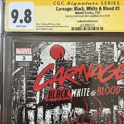 Kevin Eastman Original Artwork Cover Carnage Black White & Blood + CGC 9.8 Sign