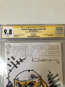 Kevin Eastman Signed Sketch Jennika Teenage Mutant Ninja Turtles #95 CGC 9.8 1