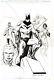 Kevin Nowlan Batman, Black Lightning, Katana Splash Prelim Art! Free Shipping