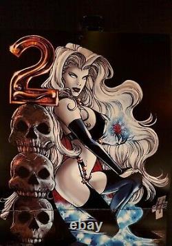 Lady Death 2000 Calendar Shot / Pin-up Art By Steven Hughes