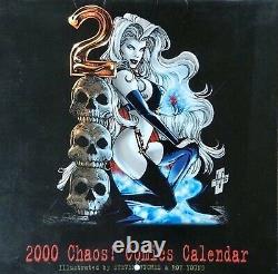 Lady Death 2000 Calendar Shot / Pin-up Art By Steven Hughes