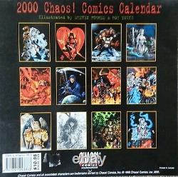 Lady Death 2000 Calendar Shot / Pin-up Art By Steven Hughes