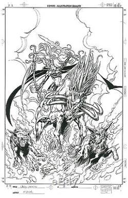 Lady Death Issue #8 Original Art Comic Book Cover Mike Deodato Jr Chaos Comics