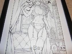 Lady Death Original Cover Art Apocalyptic Abyss Jeremy Clark Mike Debalfo Signed