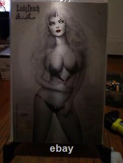Lady Death Swimsuit #1 Szerdy Metal Edition +READY 2 HANG Matching 11x17