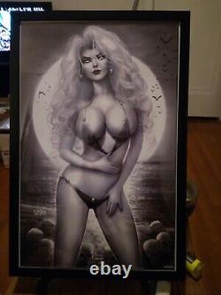 Lady Death Swimsuit #1 Szerdy Metal Edition +READY 2 HANG Matching 11x17