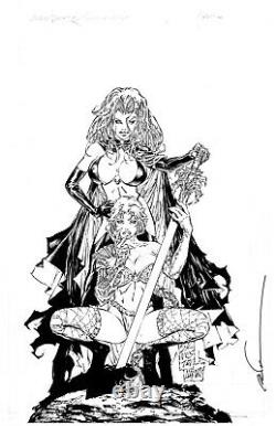 Lady Death/medieval Witchblade #1b Cover Art By Marc Silvestri