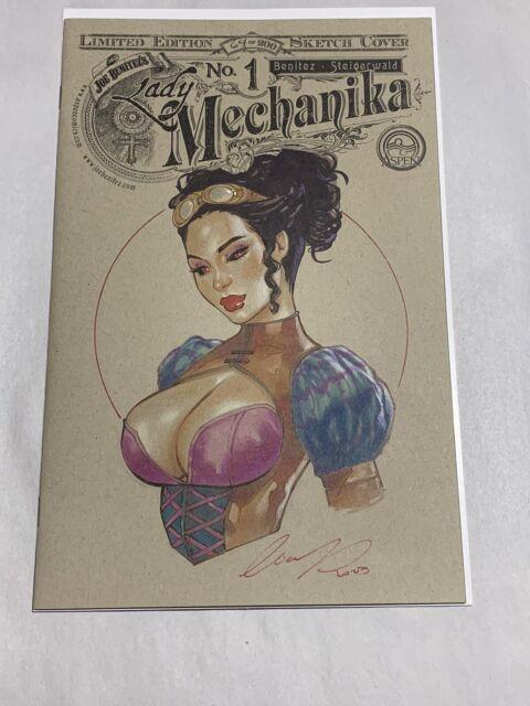 Lady Mechanika Original Art Cover Sketch Elias Chatzoudis