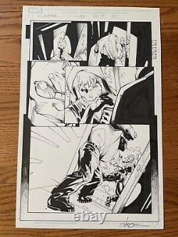 Larry Stroman Original Comic Art / Marvel X-Factor 35 (2008) / Longshot / Guido