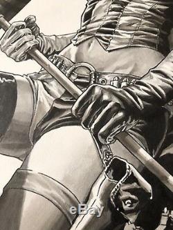 Lee Bermejo Joker Harley Quinn Published Cover Original Art Batman Sketch