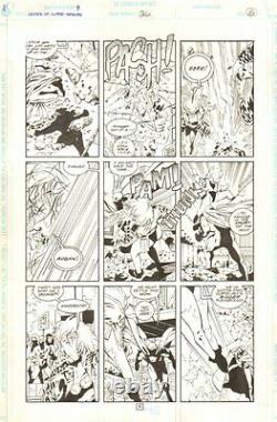Legion of Super-Heroes #26 p. 5 Laurel vs. Brin All Action 1992 by Keith Giffen
