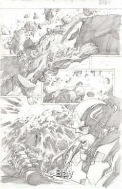 Leinil Yu 2013 Avengers Original Art-captain America-free Shipping