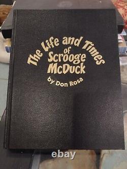 Life and Times of Scrooge McDuck+ #386/1000 Signed by Don Rosa & original art