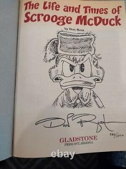 Life and Times of Scrooge McDuck+ #386/1000 Signed by Don Rosa & original art