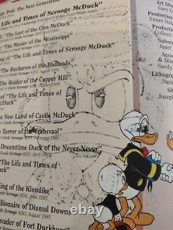 Life and Times of Scrooge McDuck+ #386/1000 Signed by Don Rosa & original art