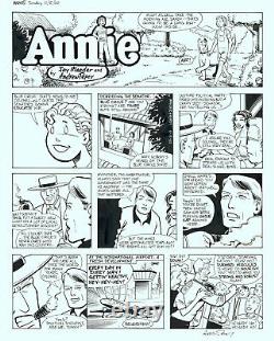 Little Orphan Annie Sunday Newspaper Comic Strip Original Art Andrew Pepoy