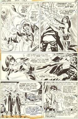 Lois Lane 127 pg 7 ROSE and the THORN action end page by Don Heck 1972