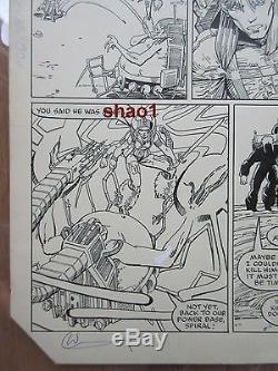 Longshot 6 pg 23 limited series Art Adams comic book original art OA page xmen