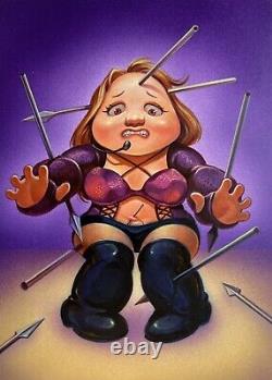 Lost Garbage Pail Kids GPK BRITTANY SPEARED Original Comic Art by PAT CHIAMUNG