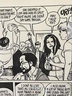 Love & Rockets #33 Jaime Hernandez Original Comic Art Page! Wig Wam Bam