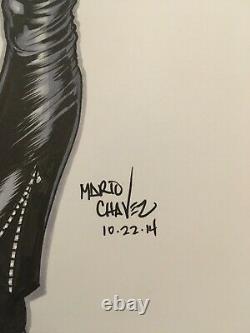 MARIO CHAVEZ Original CATWOMAN Comic Art SNEEKY! (9 x 12 / VG Condition)