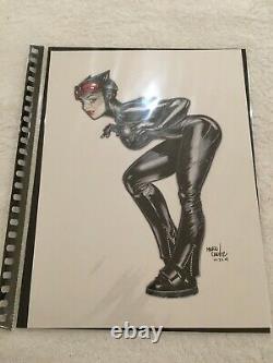 MARIO CHAVEZ Original CATWOMAN Comic Art SNEEKY! (9 x 12 / VG Condition)