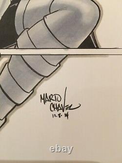 MARIO CHAVEZ Original HUNTRESS Comic Art CHILLING! (9 x 12 / VG Condition)