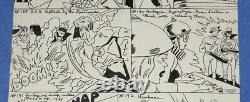 MARTIN L. GREIM (MARTY GREIM) FANDOM THE JSA COMIC ART (1960's) 17 X 14