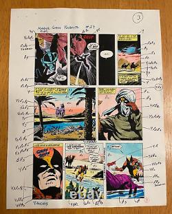 MARVEL COMICS PRESENTS #29 ART original COLOR GUIDE HAVOK of X-MEN WOLVERINE