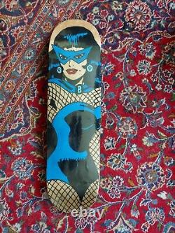 MARVEL COMICS sketch cover skateboard deck ORIGINAL art 60s Black Widow