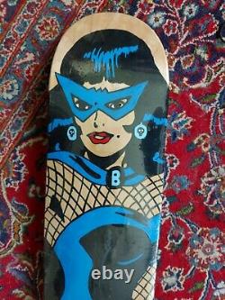 MARVEL COMICS sketch cover skateboard deck ORIGINAL art 60s Black Widow