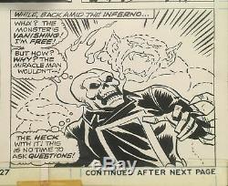 MARVEL Two-in-One issue #8 p. 27 The Thing & Ghost Rider 1975 art by Sal BUSCEMA