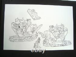 MIGHTY MORPHIN POWER RANGERS Original comic Art 11x17 model kit B