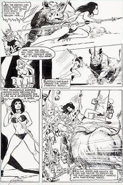 MIKE GRELL WARLORD #32 DC Original Comic Book Art 1980