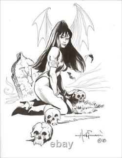 MIKE HOFFMAN 11x17 FANTASY ART COMMISSION INK DRAWING! You Choose the Scene
