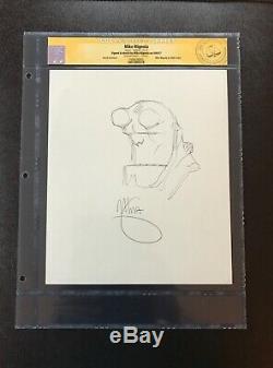 MIKE MIGNOLA Original Art HELLBOY Sketch CGC SS CERTIFIED signed movie 1 2 9.8