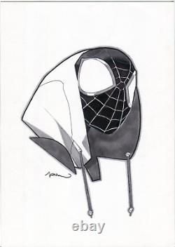 MILES MORALES as SPIDER-MAN Marvel Original Art by SIMONE DI MEO 9'' x 12'